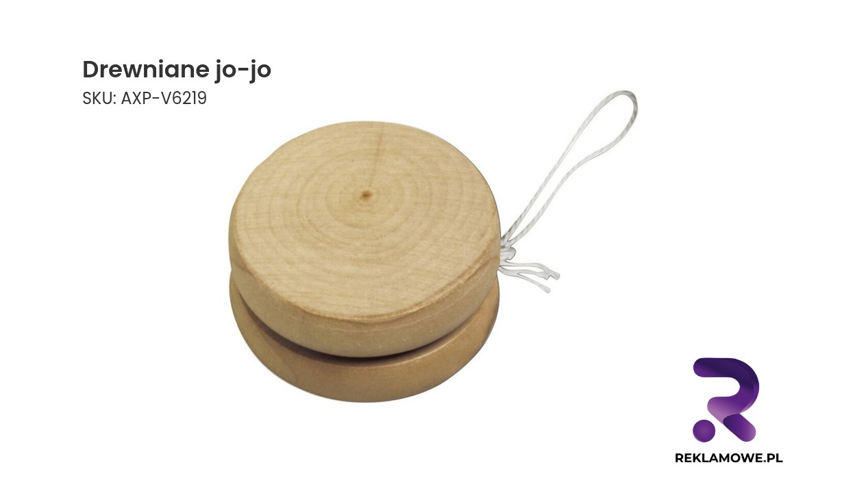 Drewniane jo-jo w naturalnym kolorze