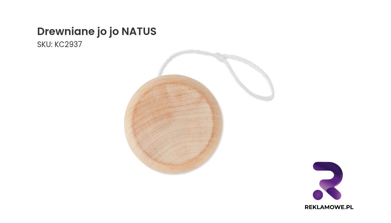 Drewniane jo jo NATUS – ekologiczne jojo z drewna dla dzieci