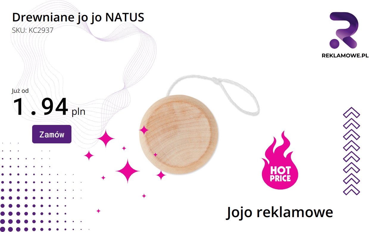 Drewniane jo jo marki NATUS