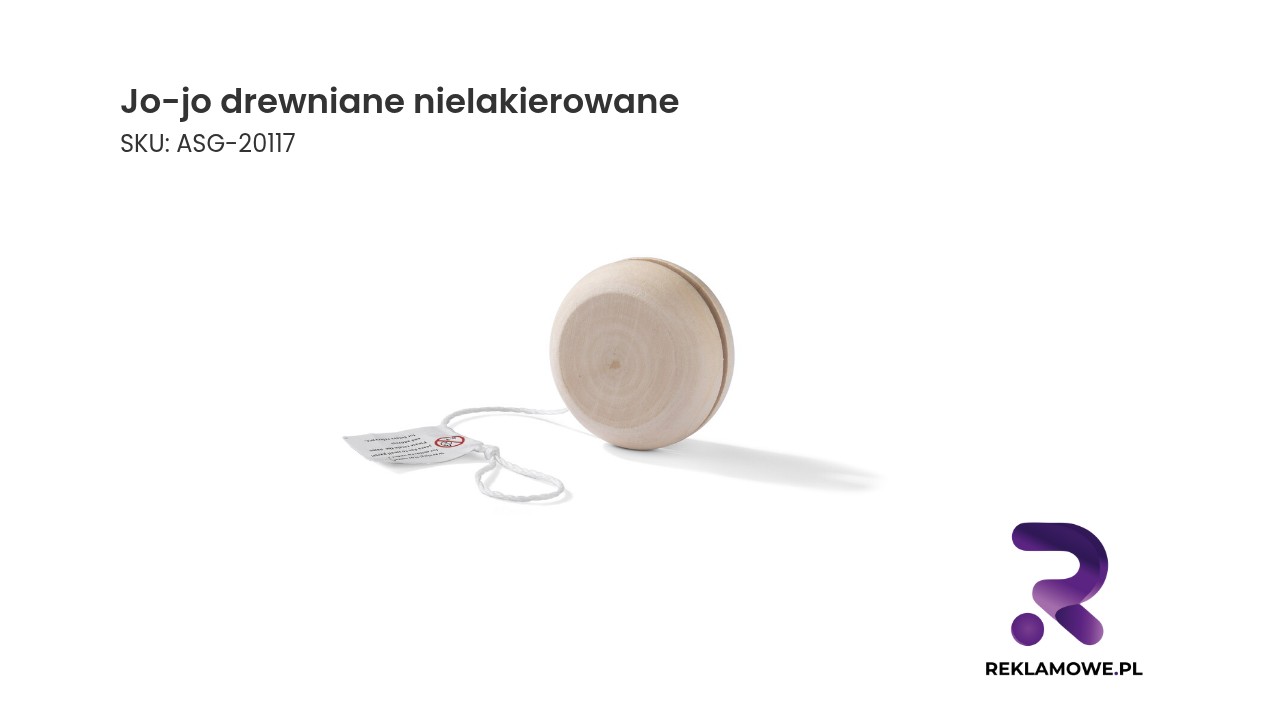 Jo-jo drewniane nielakierowane – naturalna zabawka dla dzieci